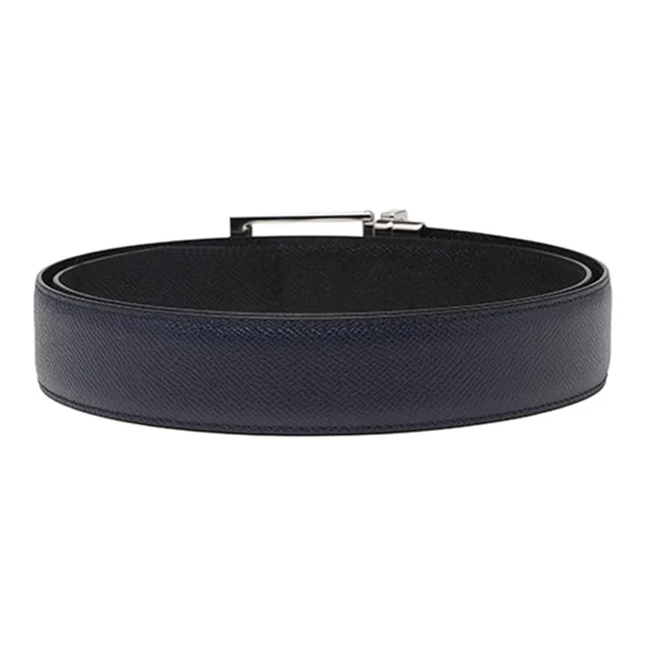 Burberry Leather Belts Men Blue-1