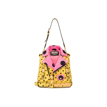 MOSCHINO Sheepskin Backpack Women's Yellow