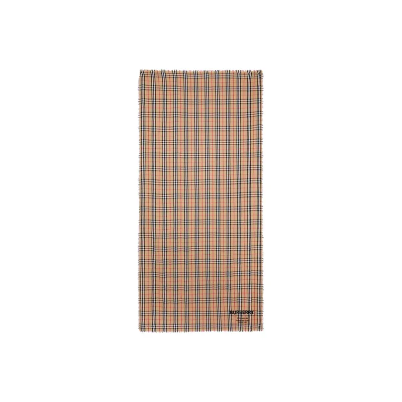 Burberry Knit Scarves Women's Camel-1
