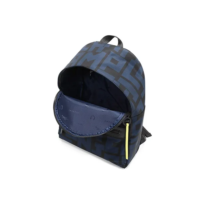 LONGCHAMP Le Pliage LGP Polyamide Canvas Fabric Backpack Medium Size Women's Black Navy Blue-5