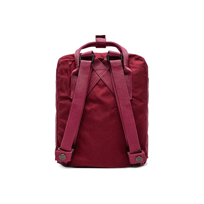 Fjallraven Leather Small IPad Backpack Unisex Bull Red-2