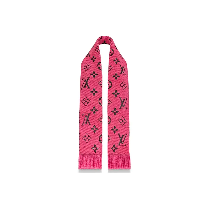 LOUIS VUITTON Knit Scarves Unisex Pop Red-0
