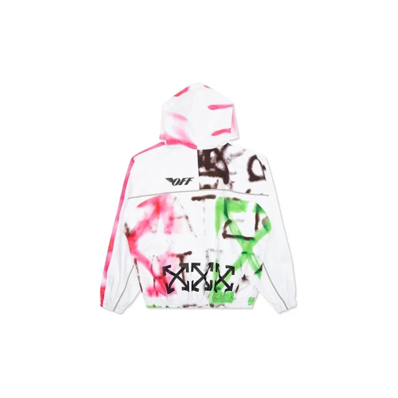 OFF WHITE Goretex Graffiti Hooded Jacket-1