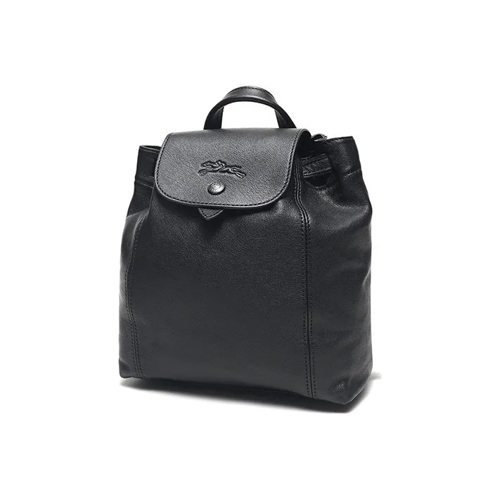 LONGCHAMP Sheepskin Backpack Mini Women's Black-1
