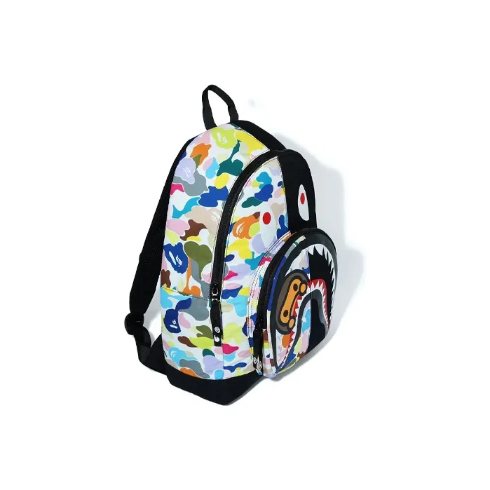 A BATHING APE Polyester Backpack Unisex Multicolor-1