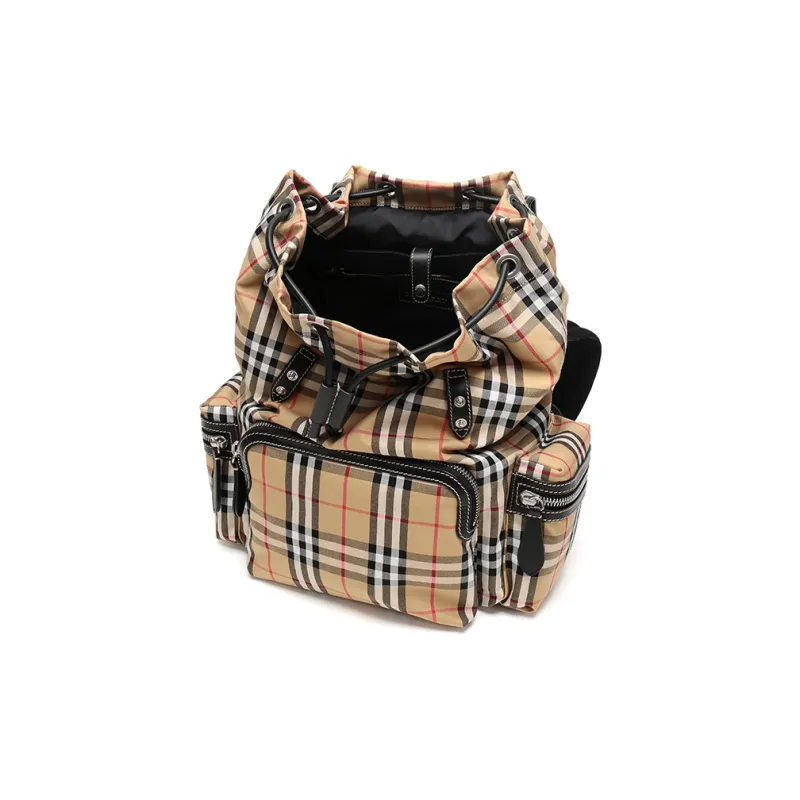 Burberry Canvas Backpack Unisex Beige-4