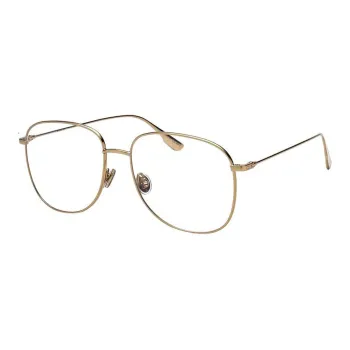 DIOR Alloy Square Eyeglass Frames Unisex Gold