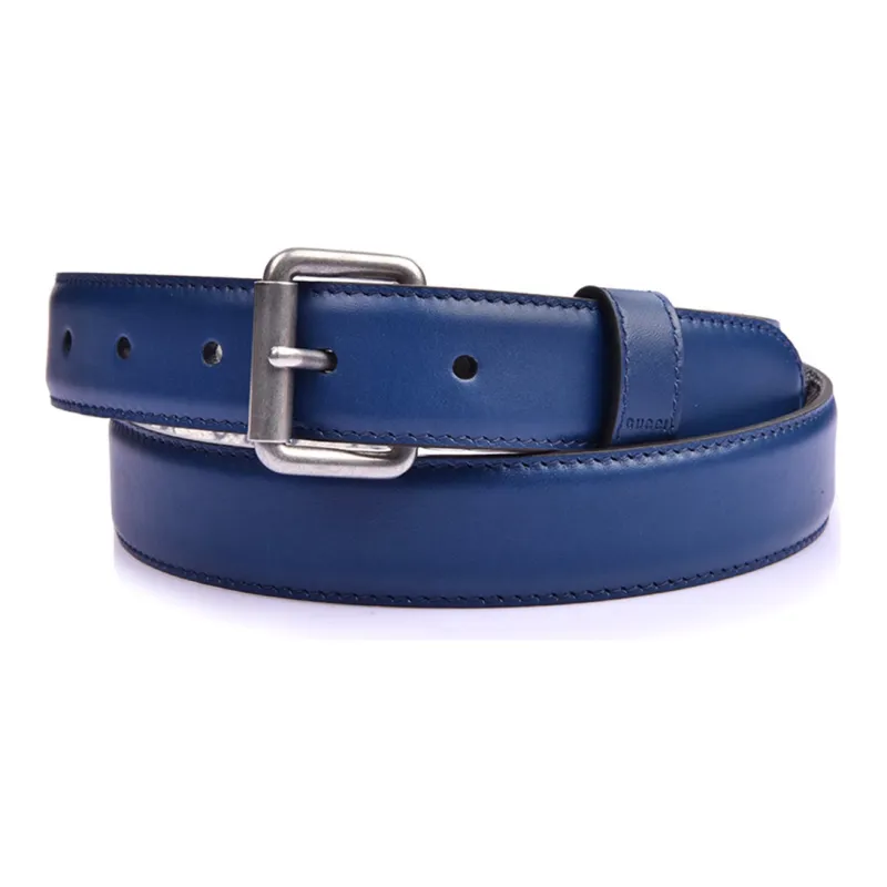 GUCCI Calfskin Double-Sided Pin Buckle Business Casual Leather Belts Men's-2