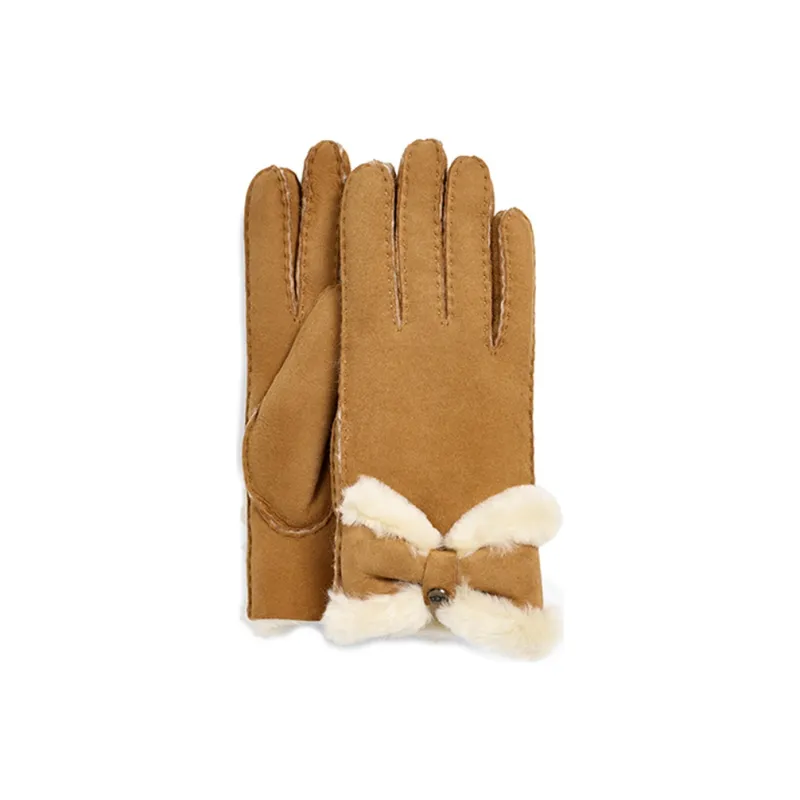 UGG Gloves Women's Chestnut Brown-1