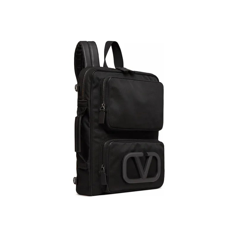 Valentino Nylon Shoulder Bag Backpack Men's Black-1