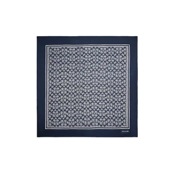 COACH Silk Scarves Women's Marine Blue