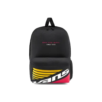 Vans Canvas Backpack Black & Red & Yellow