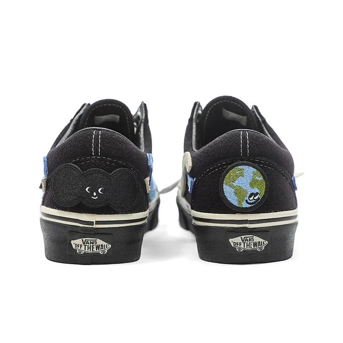 Vans Old Skool Classic Casual Skateboarding Shoes Black Unisex 'Black White'-3