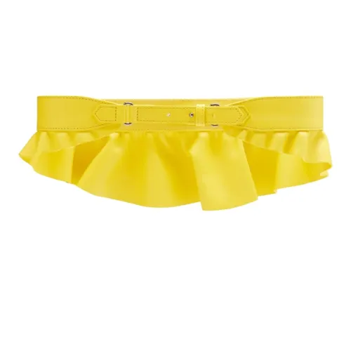 MaxMara Leather Belt Women's Yellow