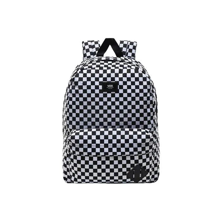 Vans Polyester Backpack Regular Unisex Black White-0