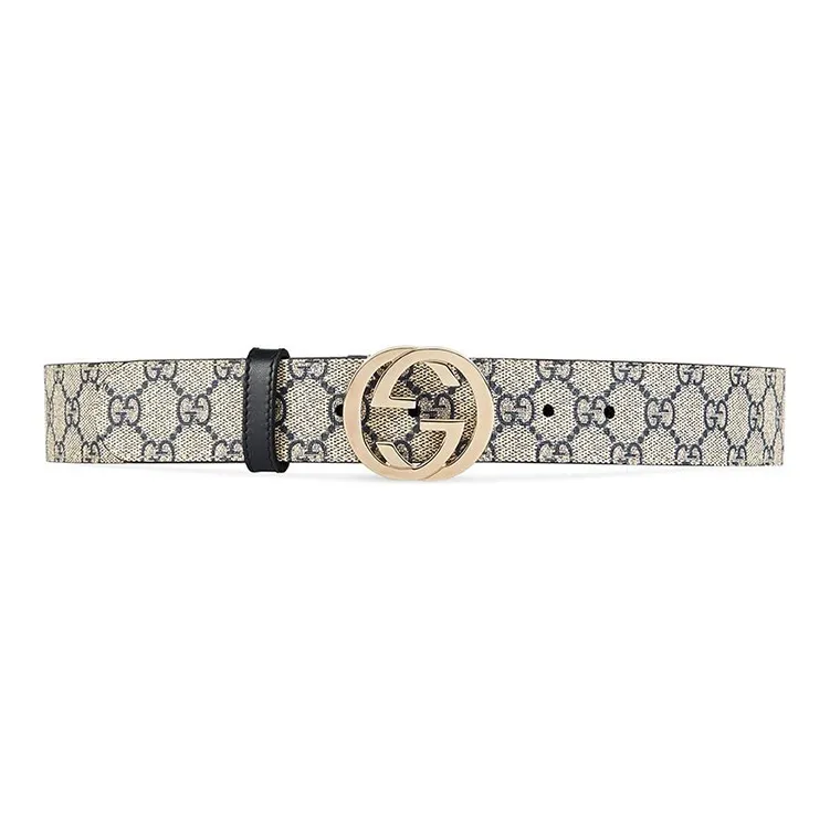 GUCCI Gg Supreme Belt With G Buckle-0