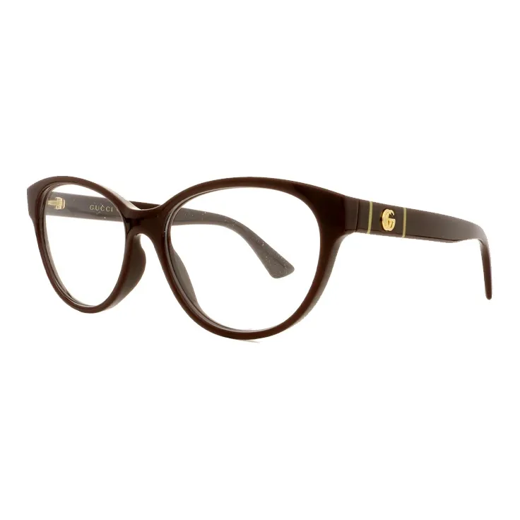 GUCCI Eyeglass Frames Unisex Red Brown-1