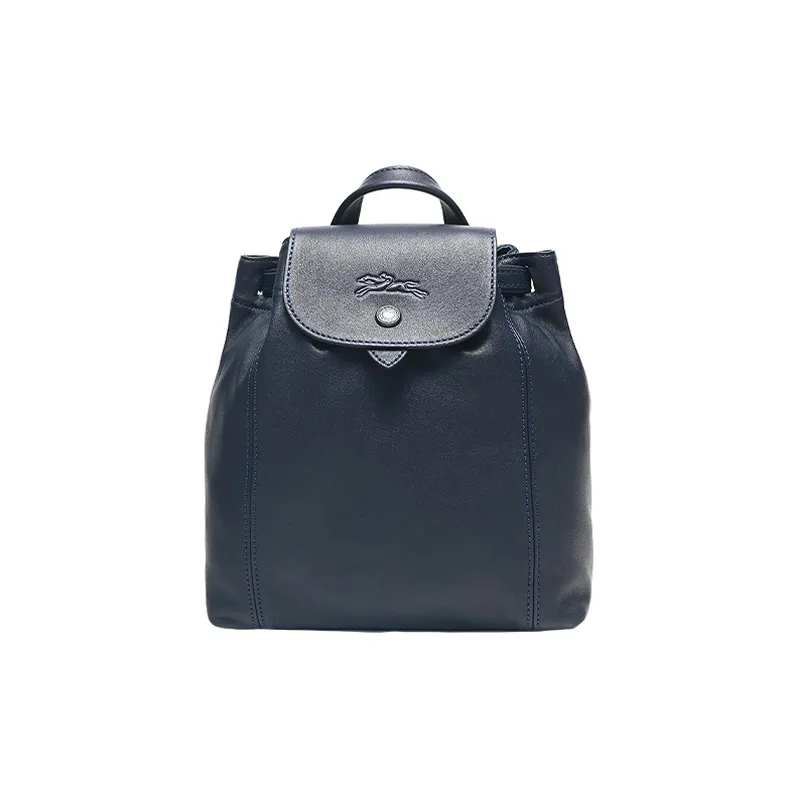 LONGCHAMP Le Pliage Cuir Sheepskin Backpack Mini Women's Navy-0