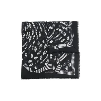 Alexander McQueen Skull Printed Scarf