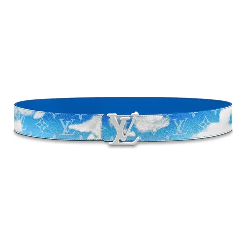 LOUIS VUITTON LV Shape Reversible Belt Clouds Monogram 40MM 