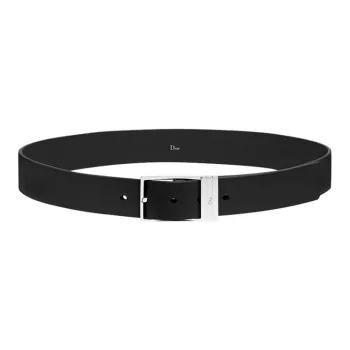 DIOR Cow Leather Belts Men's Black 3cm