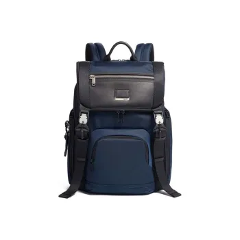 TUMI Alpha Bravo Nylon Backpack Unisex Marine Blue