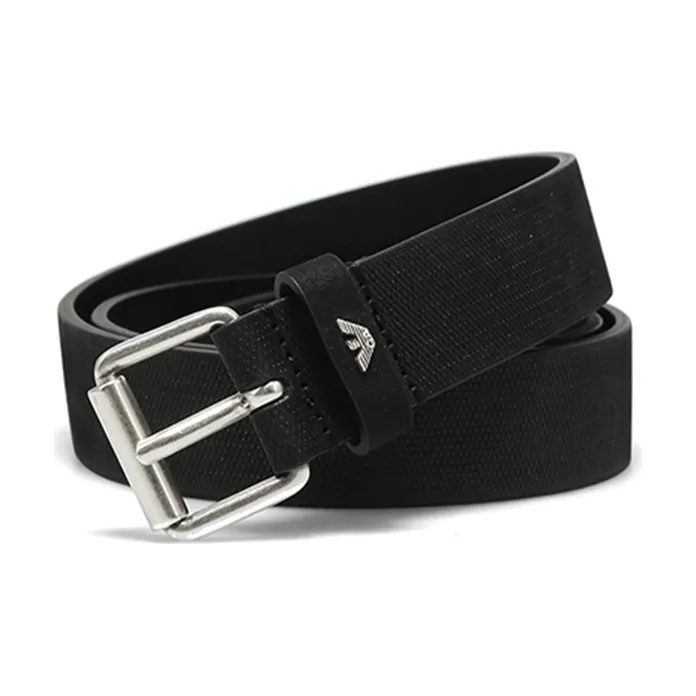 EMPORIO ARMANI Leather Belts Men Black-3