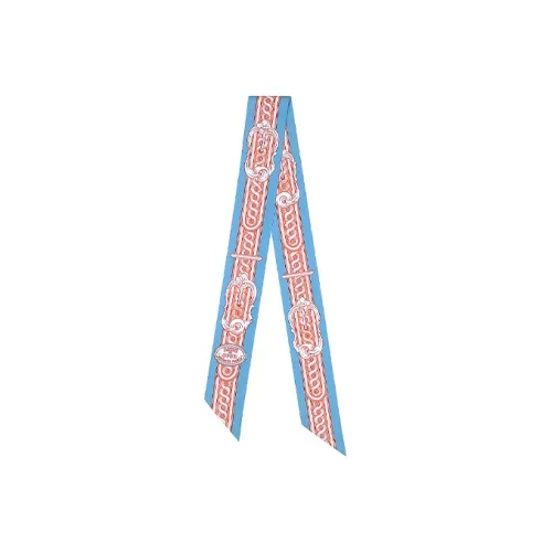 HERMES Silk Scarves Women's Pink