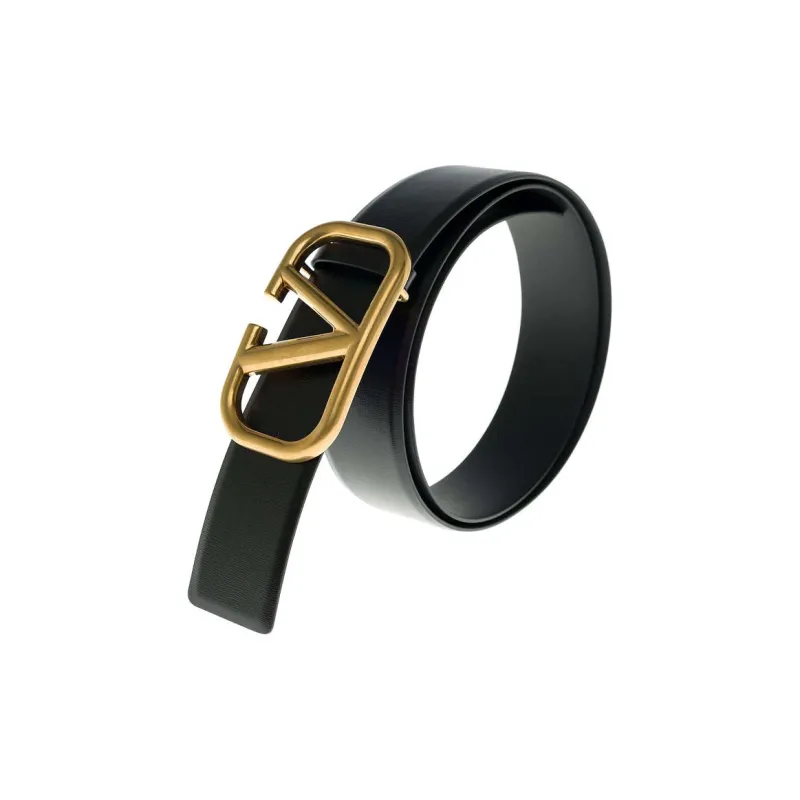 Valentino Leather Belts Unisex Width 4cm-2