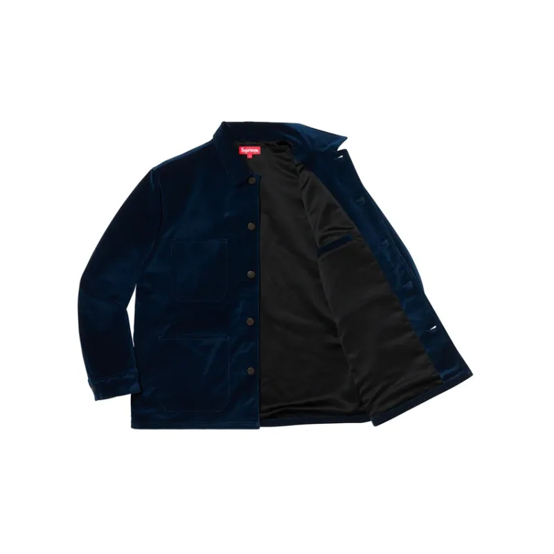 Supreme Velvet Trucker Jacket-2