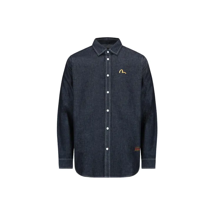 EVISU Shirts Men Denim Blue-1