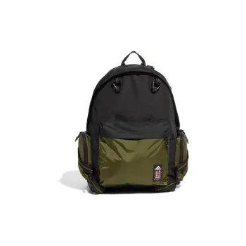 Adidas Polyester Backpack Regular Unisex Black Green