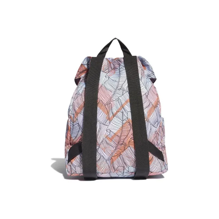 Adidas Polyester Backpack Regular Unisex Blue & Orange Multicolor-1