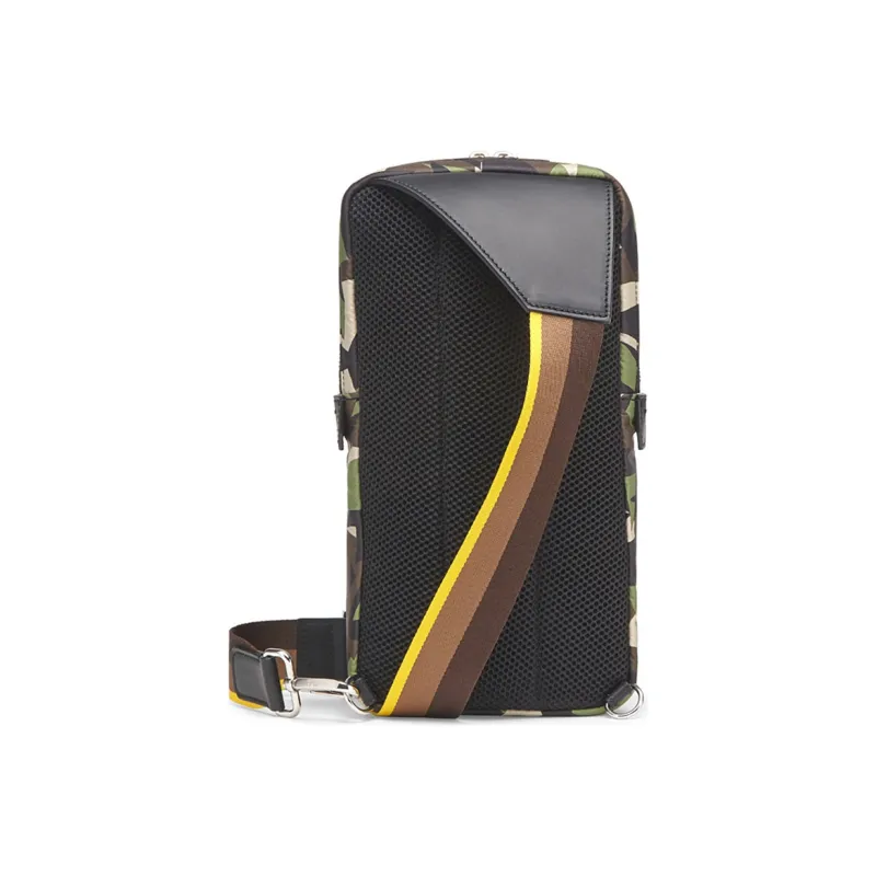FENDI Nylon With Leather Sling Bag Shoulder Bag Crossbody Bag Men's Multicolor-2
