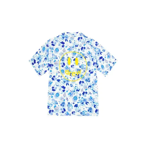 Drew House Smiley Collection Shirts Unisex Danube Blue