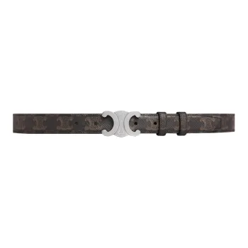CELINE Medium Triomphe Belt In Triomphe Canvas