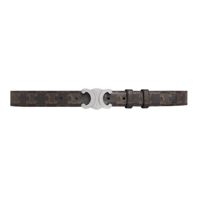 CELINE Medium Triomphe Belt In Triomphe Canvas-0