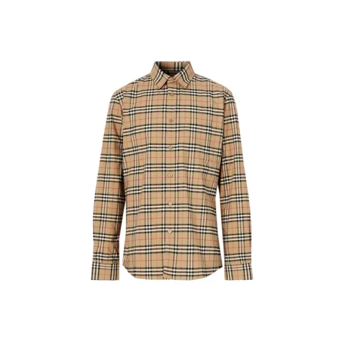 Burberry Small Scale Check Shirt Brown