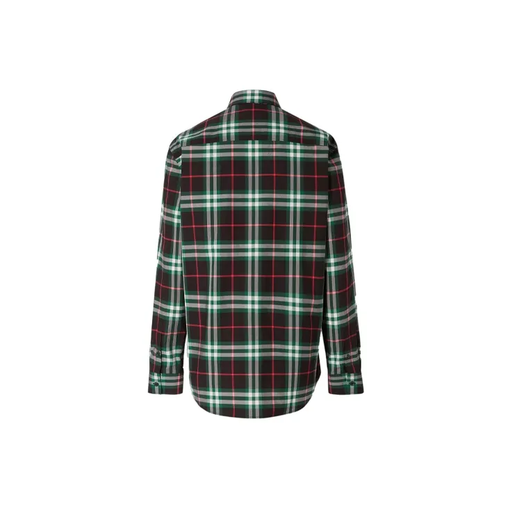 Burberry Shirts Men Green-1