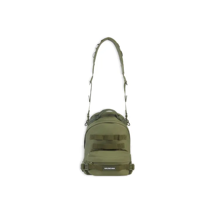 Balenciaga Army Nylon Backpack Men's Army Green-5