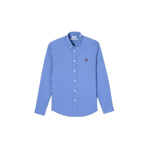 KENZO Shirts Men Blue