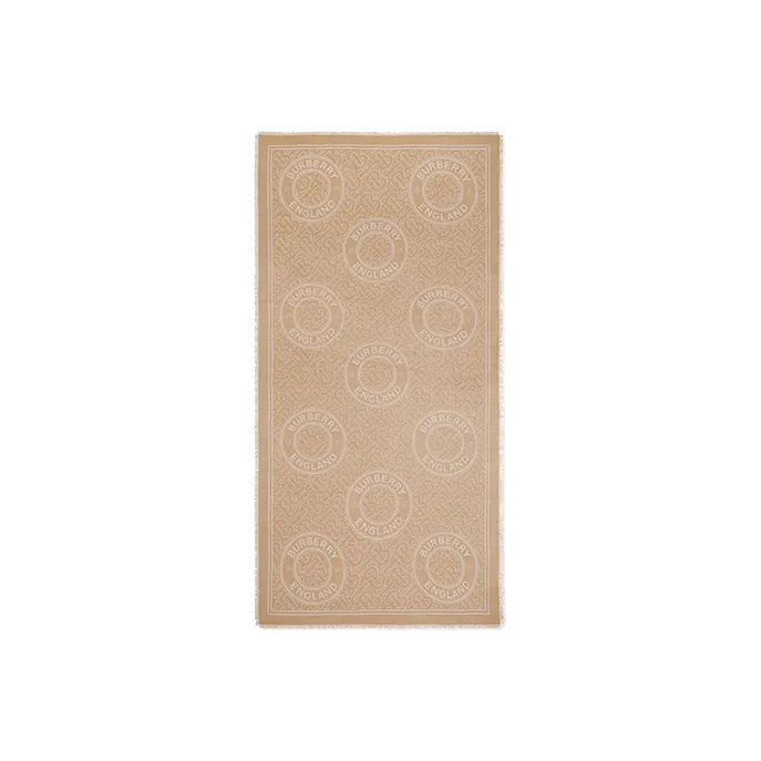 Burberry Knit Scarves Women's Camel-1
