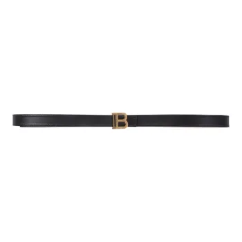BALMAIN Leather Belts Men Black