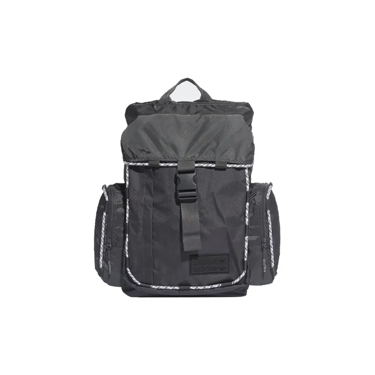 Adidas Polyester Backpack Regular Unisex Solid Gray-0