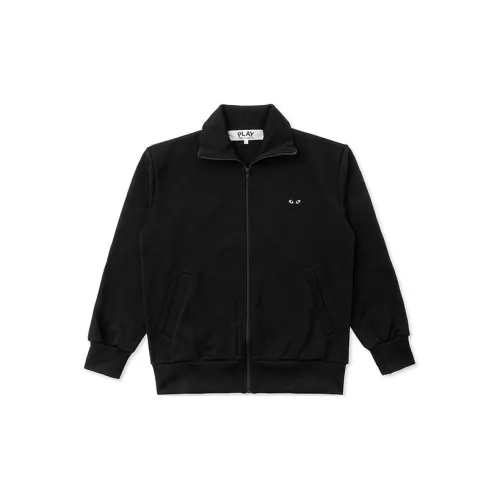 CDG Play Big Black Heart Zip Up Sweatshirt Black