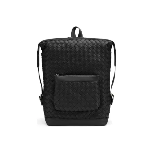 Bottega Veneta Hydrology Cow Leather Backpack Men's Black