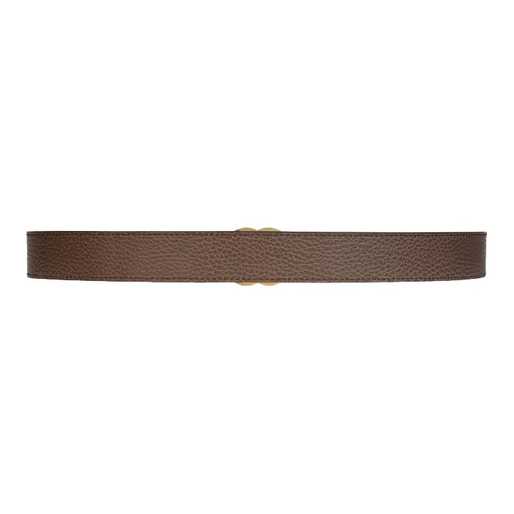 GUCCI Double G With Buckle, Double Sided, Smooth Buckle Leather Belts Unisex-3