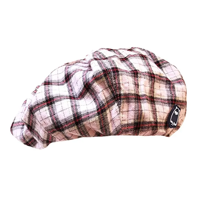 BAIJUAN Cotton Berets Women's Red Pink-1