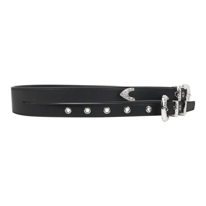 MUSTKOO Corset Belt With Double Straps And Embossed Decoration, Suitable For Business Suit Coat Women's Width 4CM-2