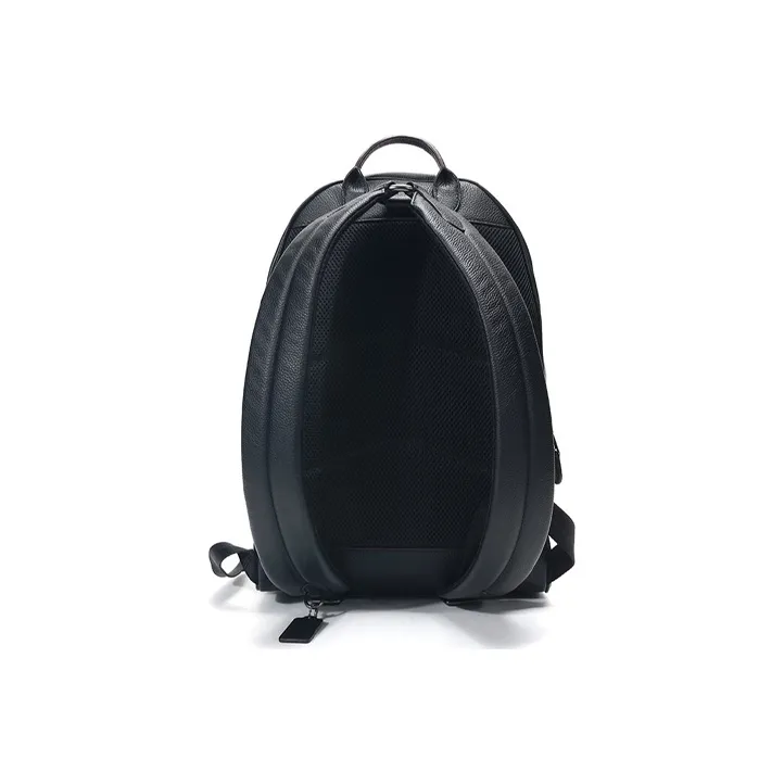 COACH Metropolitan Leather Backpack Large Size Men's Black-3